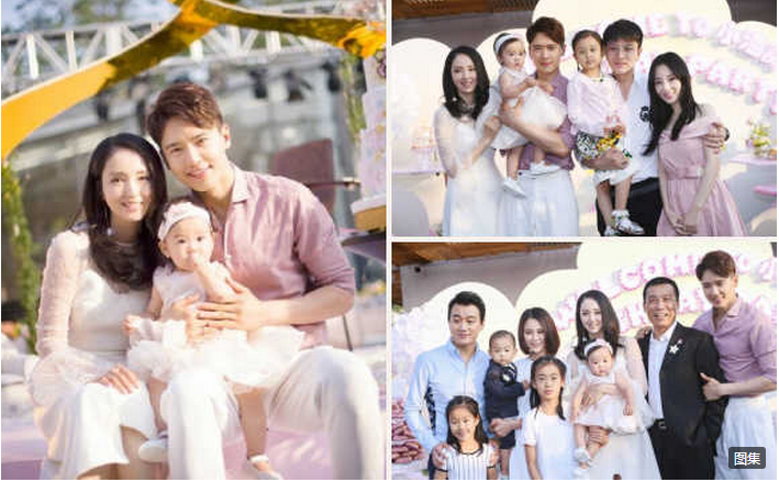 董璇高云翔为女儿庆生,董璇为女儿庆生,从星夫妻携子女捧场