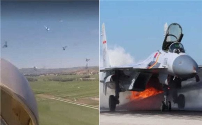 歼-15,歼-15撞鸟群,飞行员,歼15空中撞鸟场面惊险